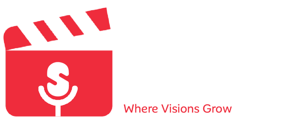 Urban Digital Studio Podcast Official Logo - White and Red Design